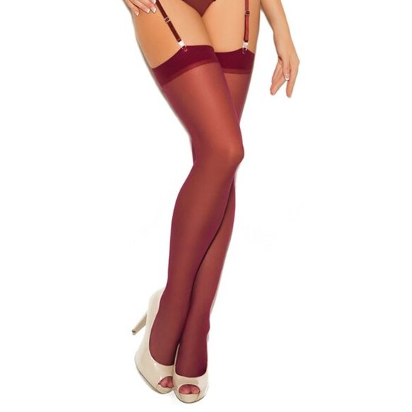 ShoesAndOutfits Accessories - 100% Nylon Sheer stockings - garterbelt is required.